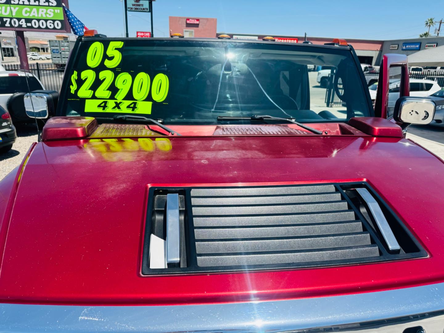 2005 Red /black Hummer H2 SUT , located at 2190 Hwy 95, Bullhead City, AZ, 86442, (928) 704-0060, 0.000000, 0.000000 - 2005 Hummer H2 SUT. only 92k miles. 6.0 V8 4 wheel drive. New transmission with warranty. New shocks. lots of extras .onstar. backup camera, custom stereo. fabtech 6 in lift with 40 in tires. Big Bad Hummer. $22900. Free and clear title. - Photo#15